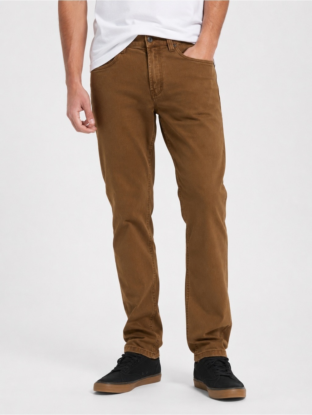Burton Slim Straight Jeans Men’s 34 Brown Denim Pants Skate Workwear Casual - Picture 1 of 7